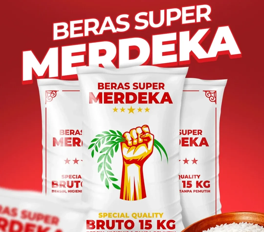 Pilih kualitas terbaik untuk keluarga dengan Beras Super Merdeka!Butiran putih, pulen, dan haru